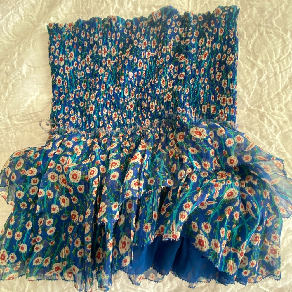 Isabel Marant Blue flowery skirt